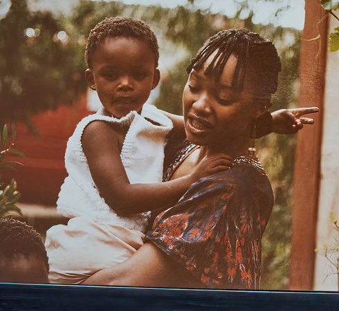 Mandela's Daughter and Grandchild, Brandvort, S Africa